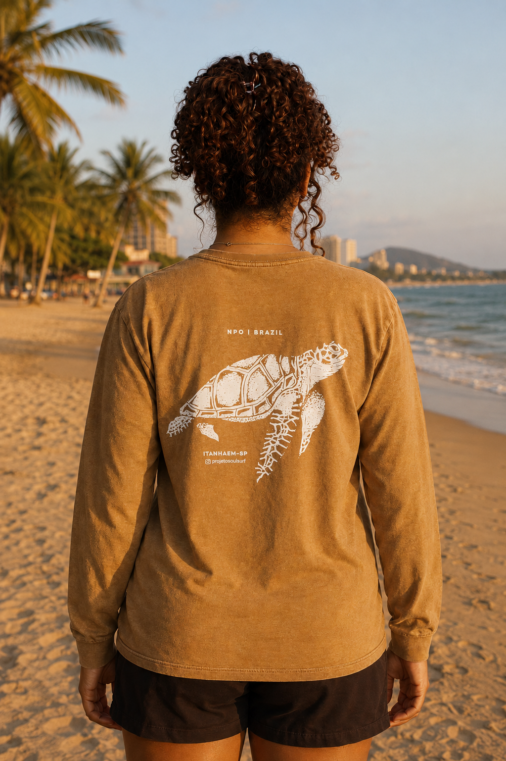 Camiseta Manga Longa Tartaruga
