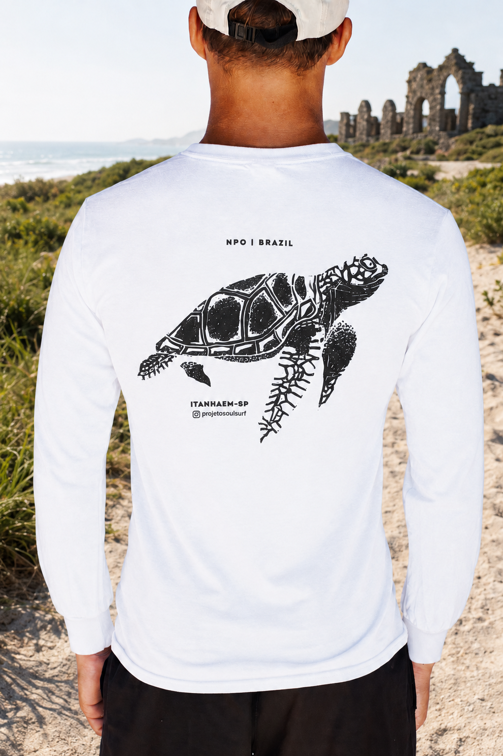 Camiseta Manga Longa Tartaruga