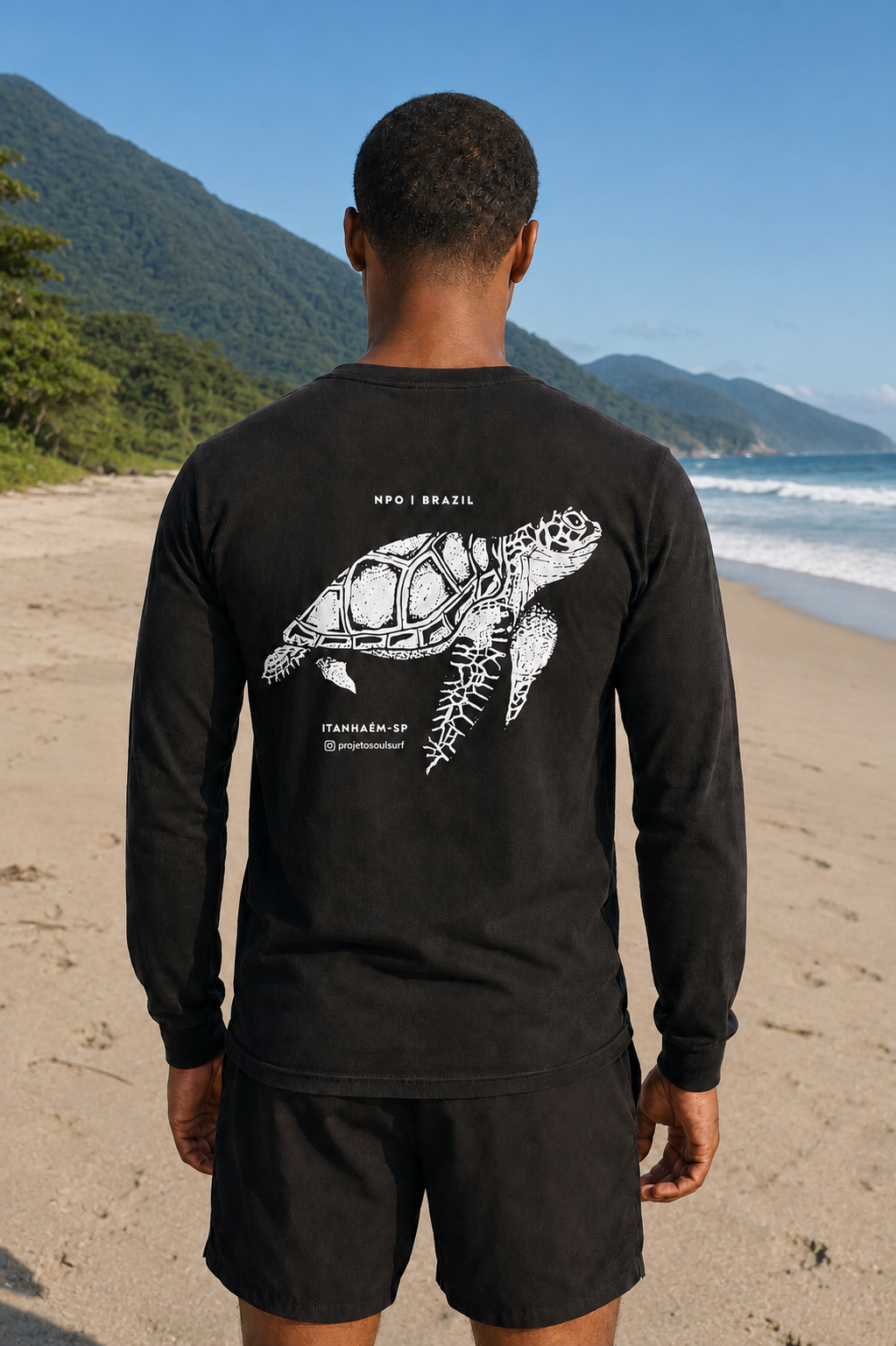 Camiseta Manga Longa Tartaruga