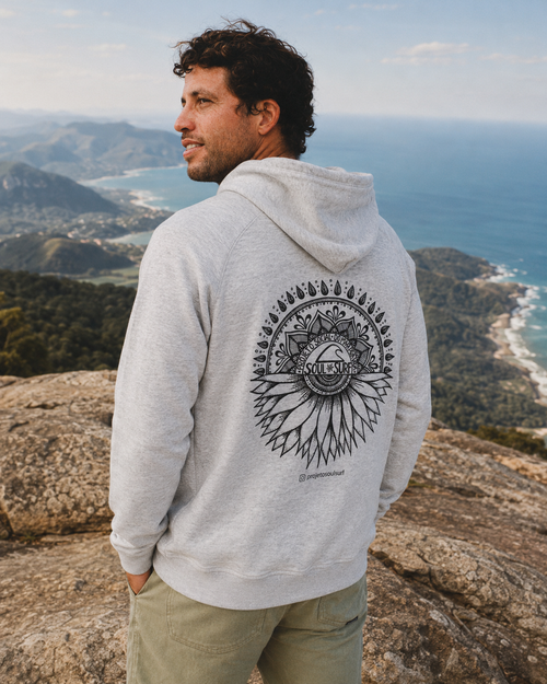 Blusa Moletom Cinza Mandala Soul Surf