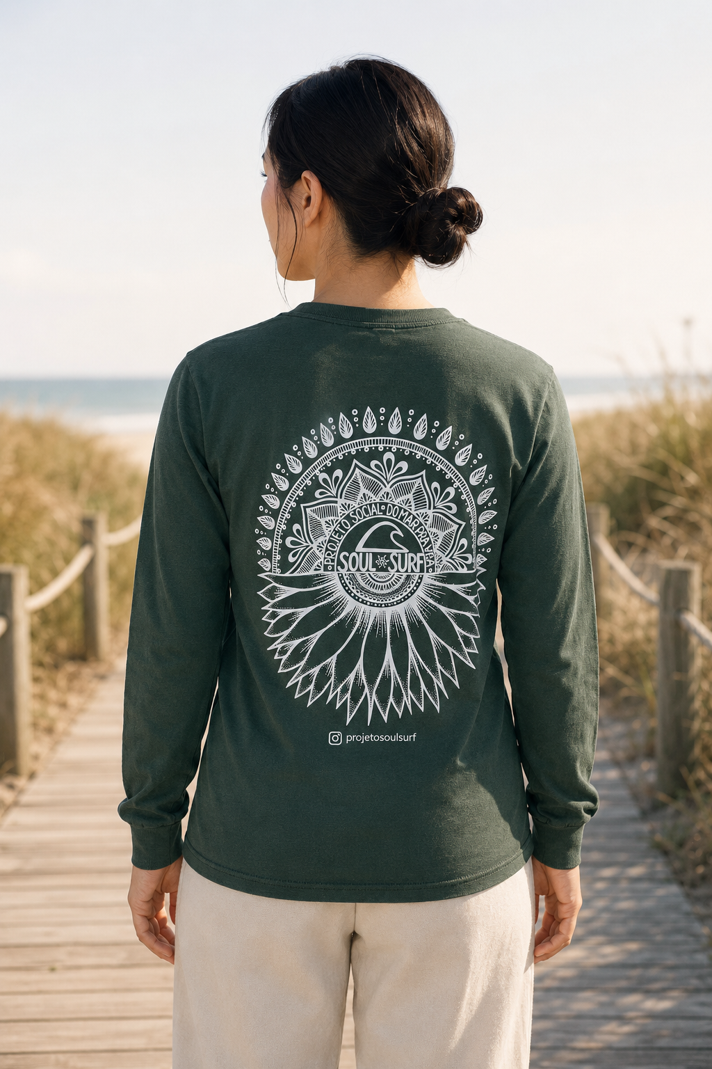 Camiseta Manga Longa Mandala